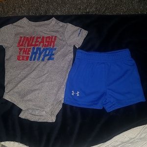 Under armour 3-6 months 2-piece summer outfit